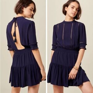 Elegant Navy Blue Dress